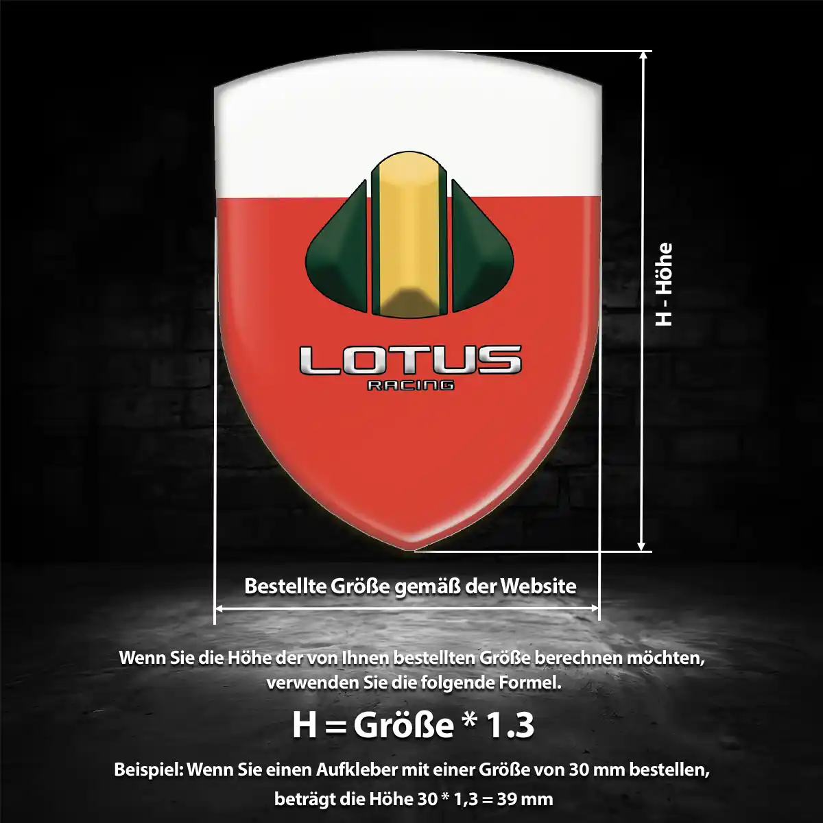Lotus Embleme Silikon Aufkleber Erstklassige Qualität