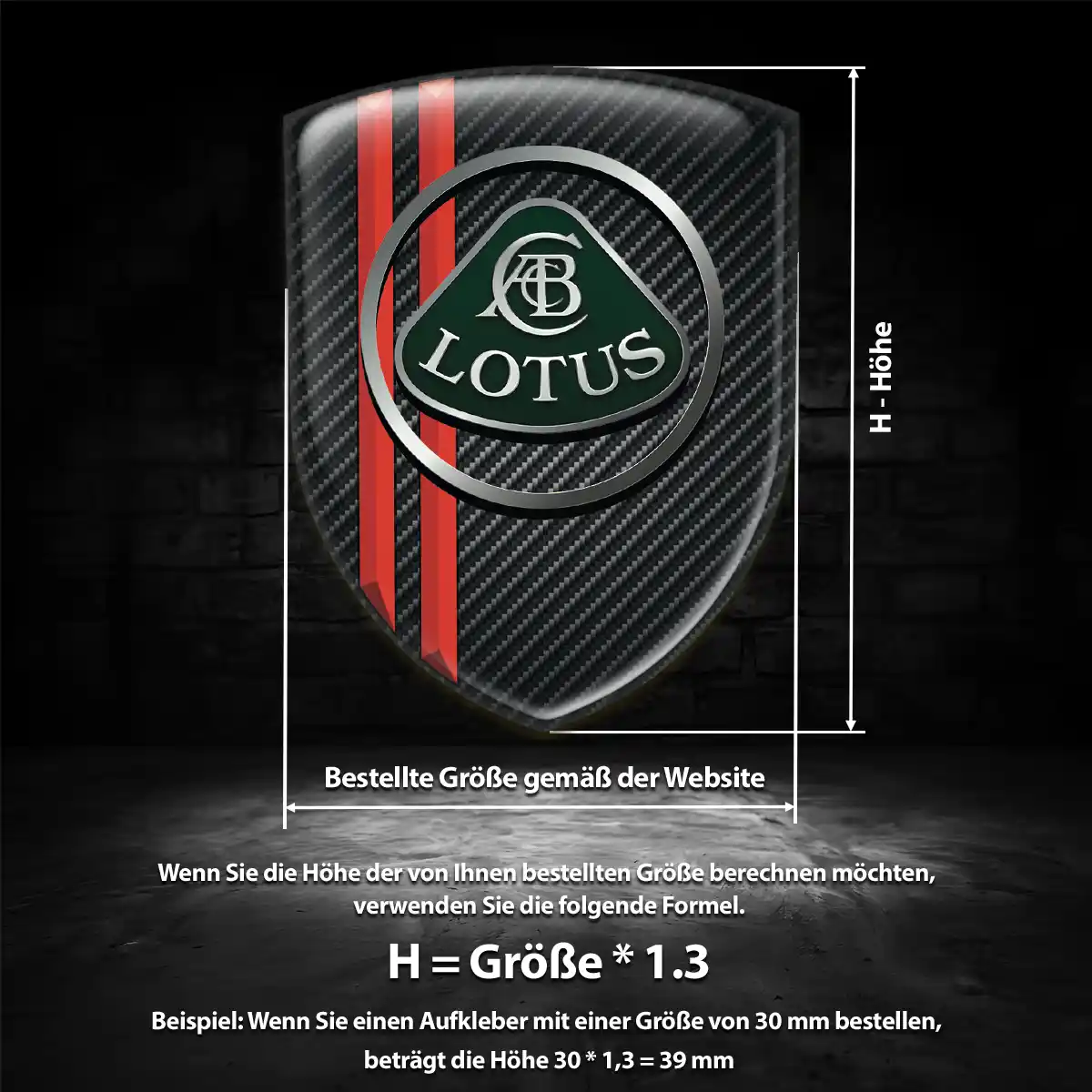 Lotus Embleme Silikon Aufkleber Exterieurdesign