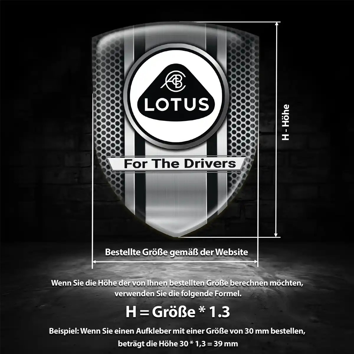 Lotus Embleme Silikon Aufkleber Interieurdesign