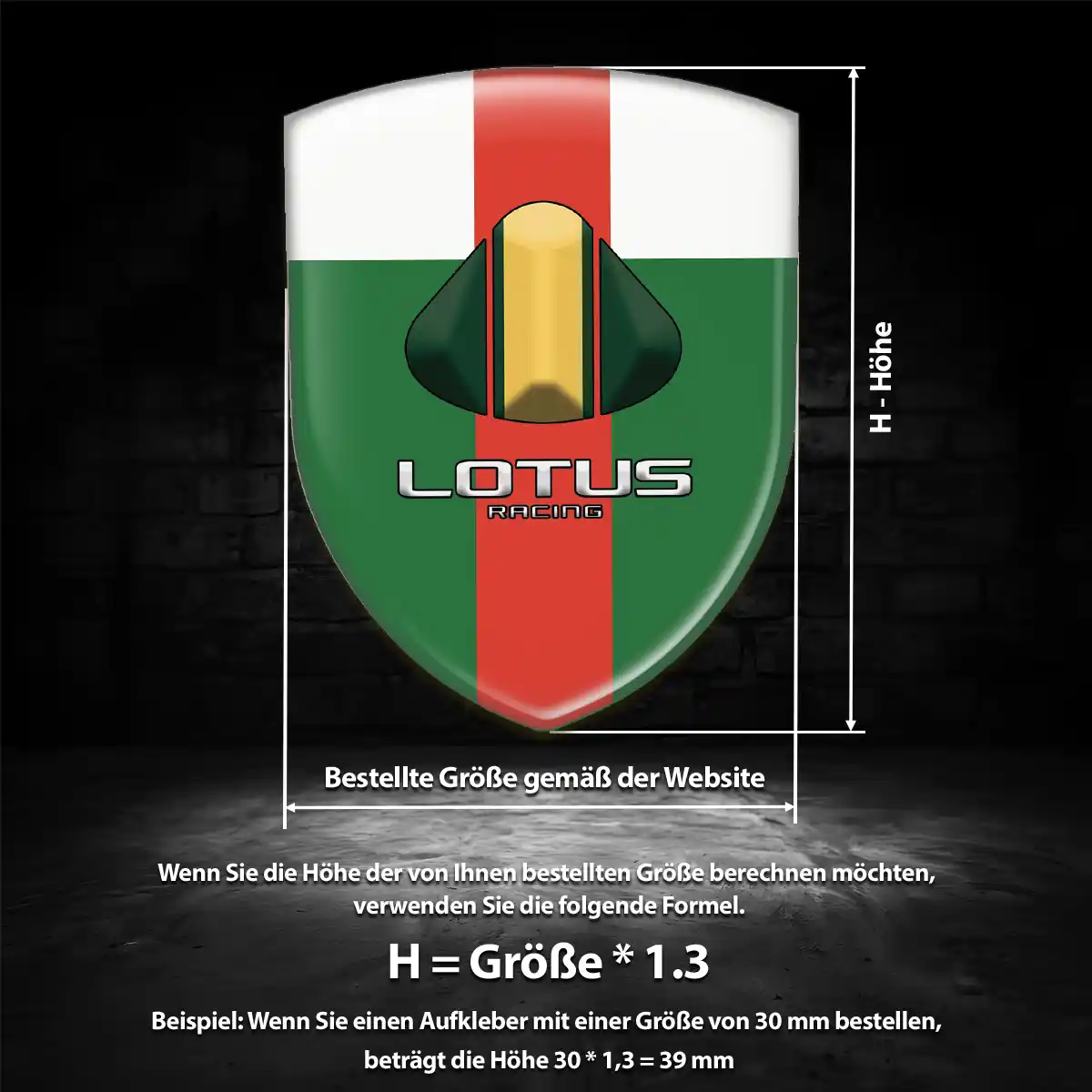 Lotus Embleme Silikon Aufkleber Limitierte Auflage