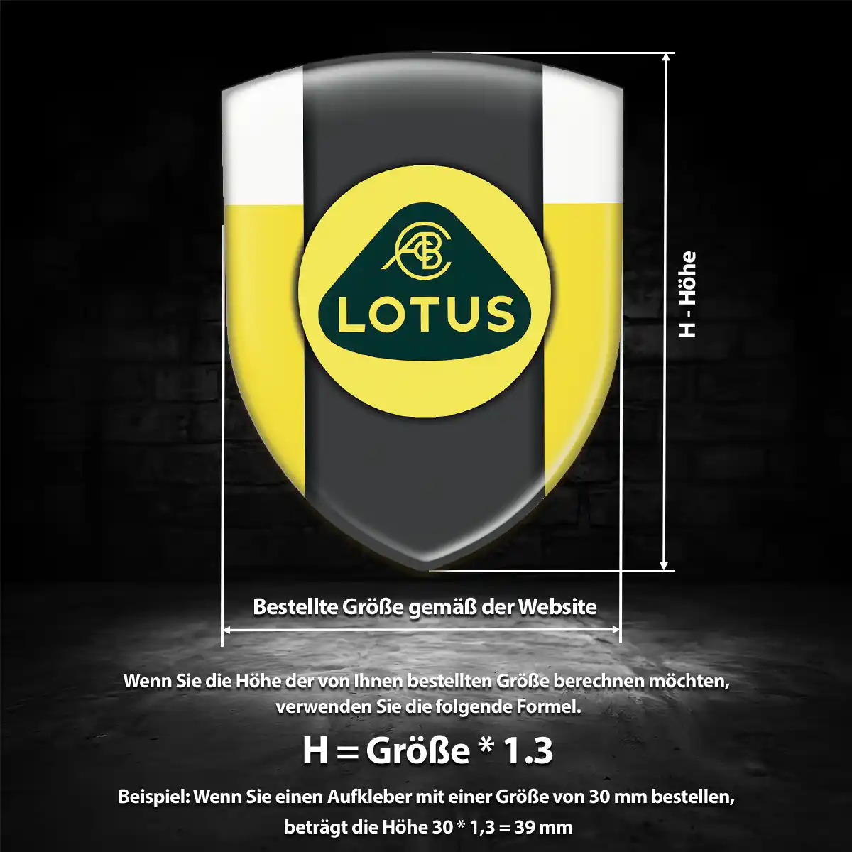 Lotus Embleme Silikon Aufkleber Luxus-Edition