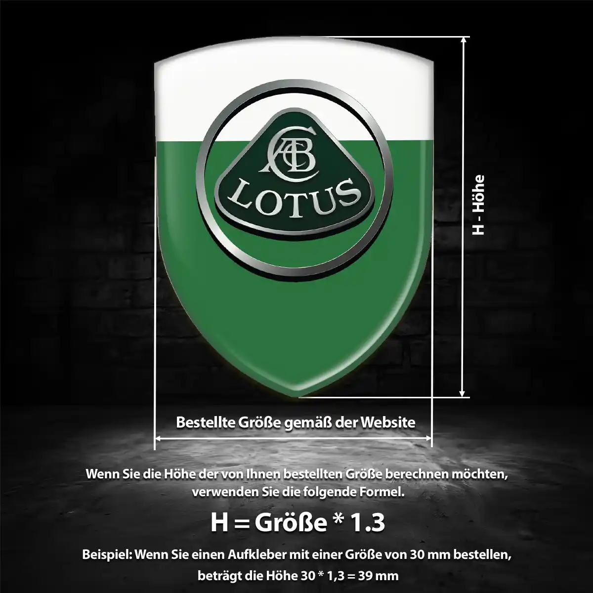 Lotus Embleme Silikon Aufkleber Premium-Edition