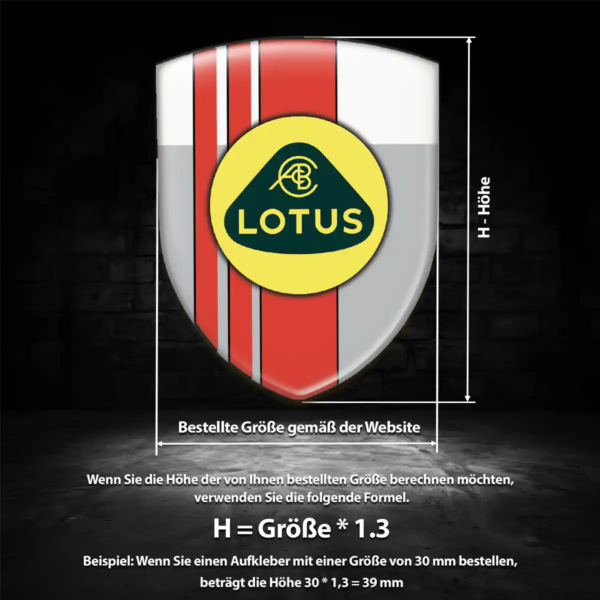 Lotus Embleme Silikon Aufkleber Premiumqualität