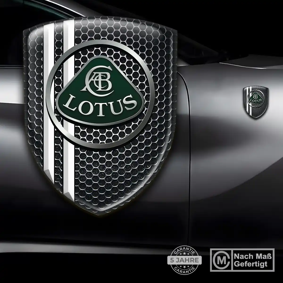 Lotus Embleme Tuningfahrzeug