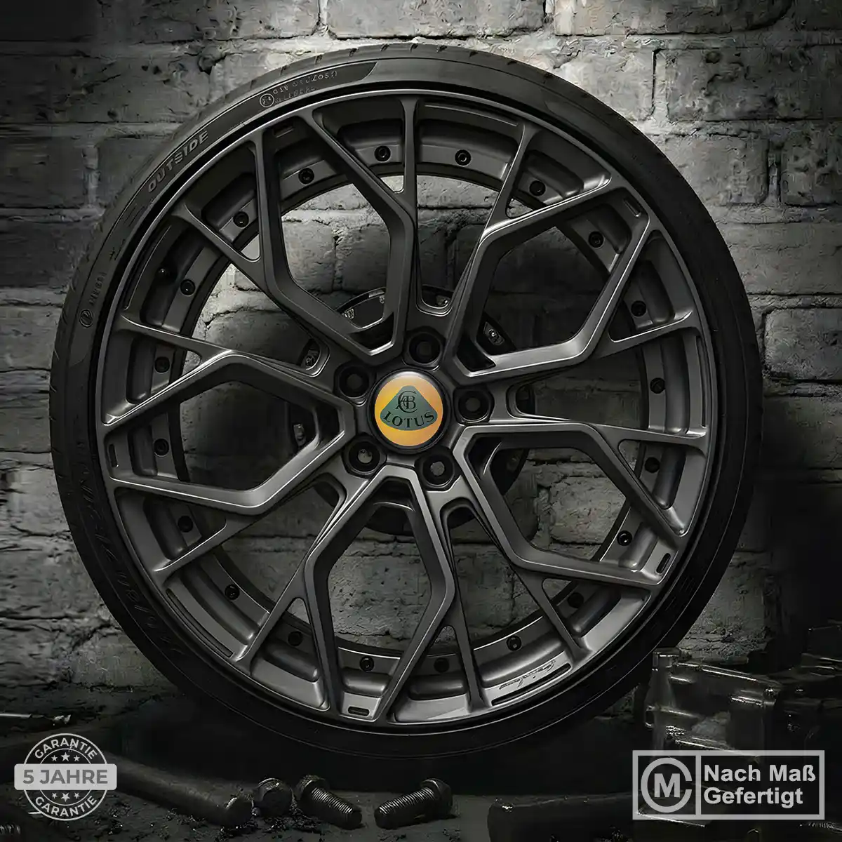 Lotus Radmitte Aufkleber Nabendeckel Premium-Edition