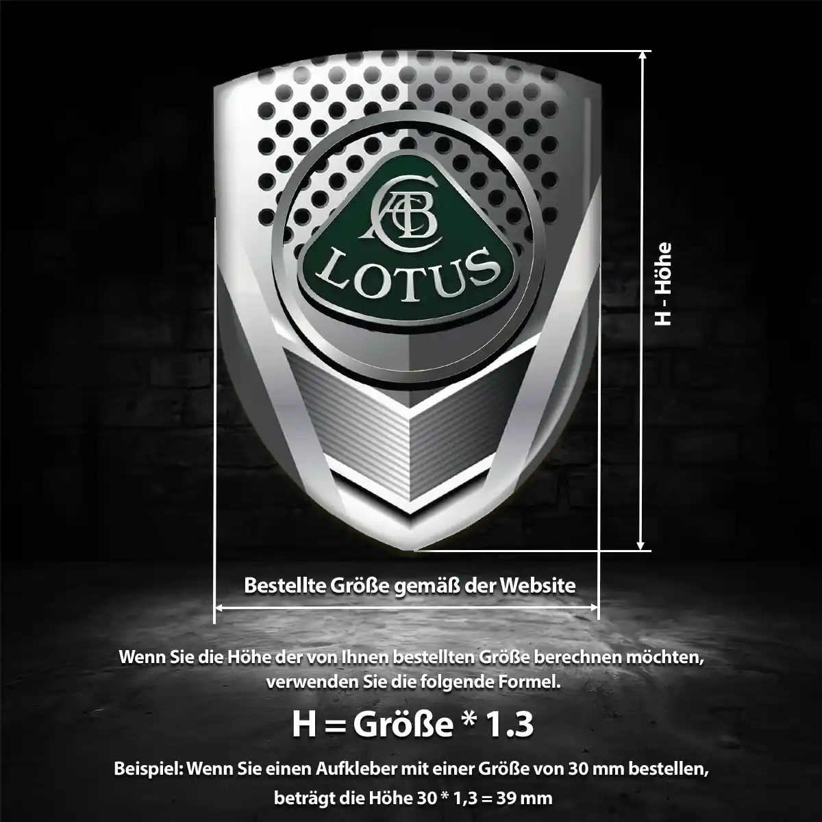 Lotus Silikon Aufkleber Auto Ausdrucksstarkes Design