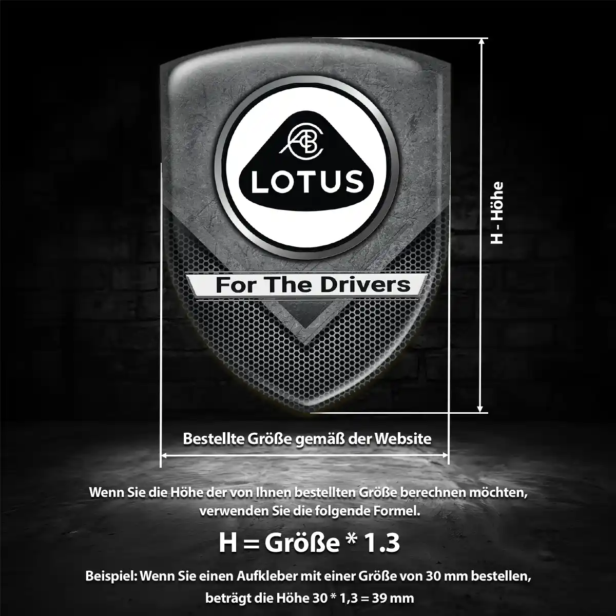 Lotus Silikon Aufkleber Auto Edles Design
