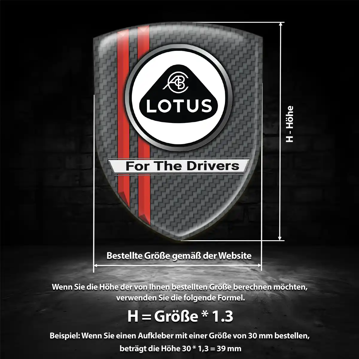 Lotus Silikon Aufkleber Auto Elegantes Design