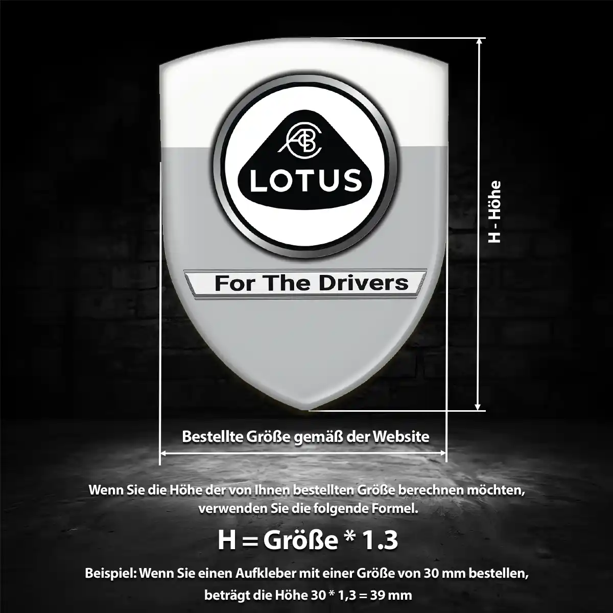 Lotus Silikon Aufkleber Auto Interieurdesign