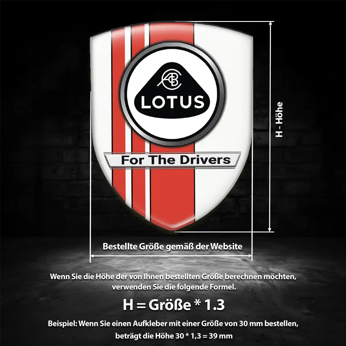 Lotus Silikon Aufkleber Auto Limitierte Auflage