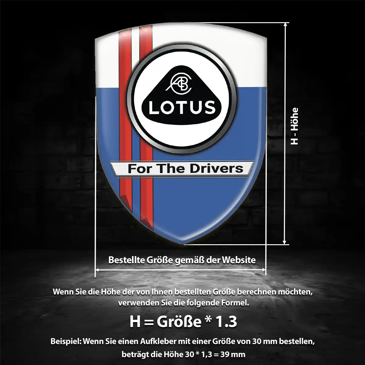 Lotus Silikon Aufkleber Auto Tuningfahrzeug