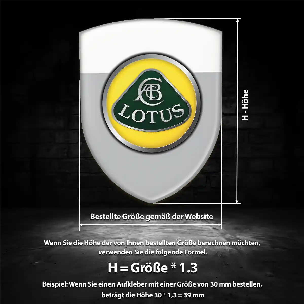Lotus Silikon Aufkleber Embleme Anspruchsvolles Design
