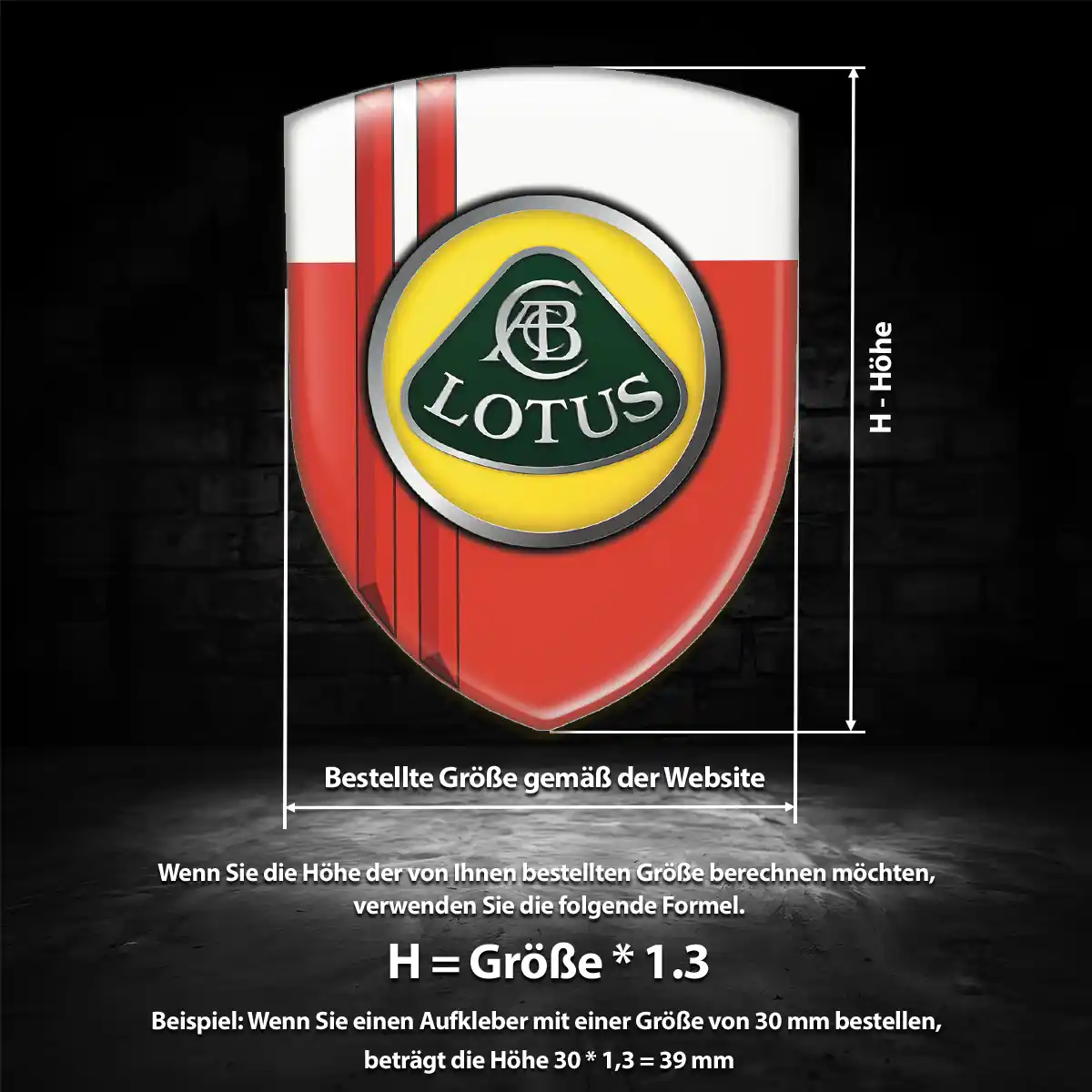 Lotus Silikon Aufkleber Embleme Ausdrucksstarkes Design