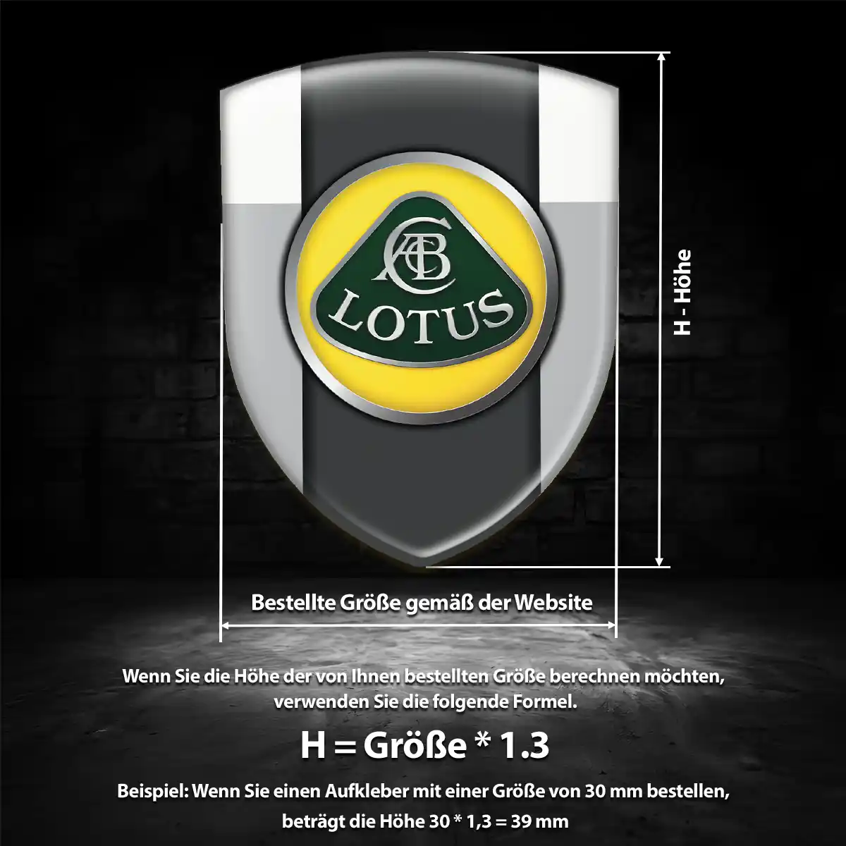 Lotus Silikon Aufkleber Embleme Auto Edles Design