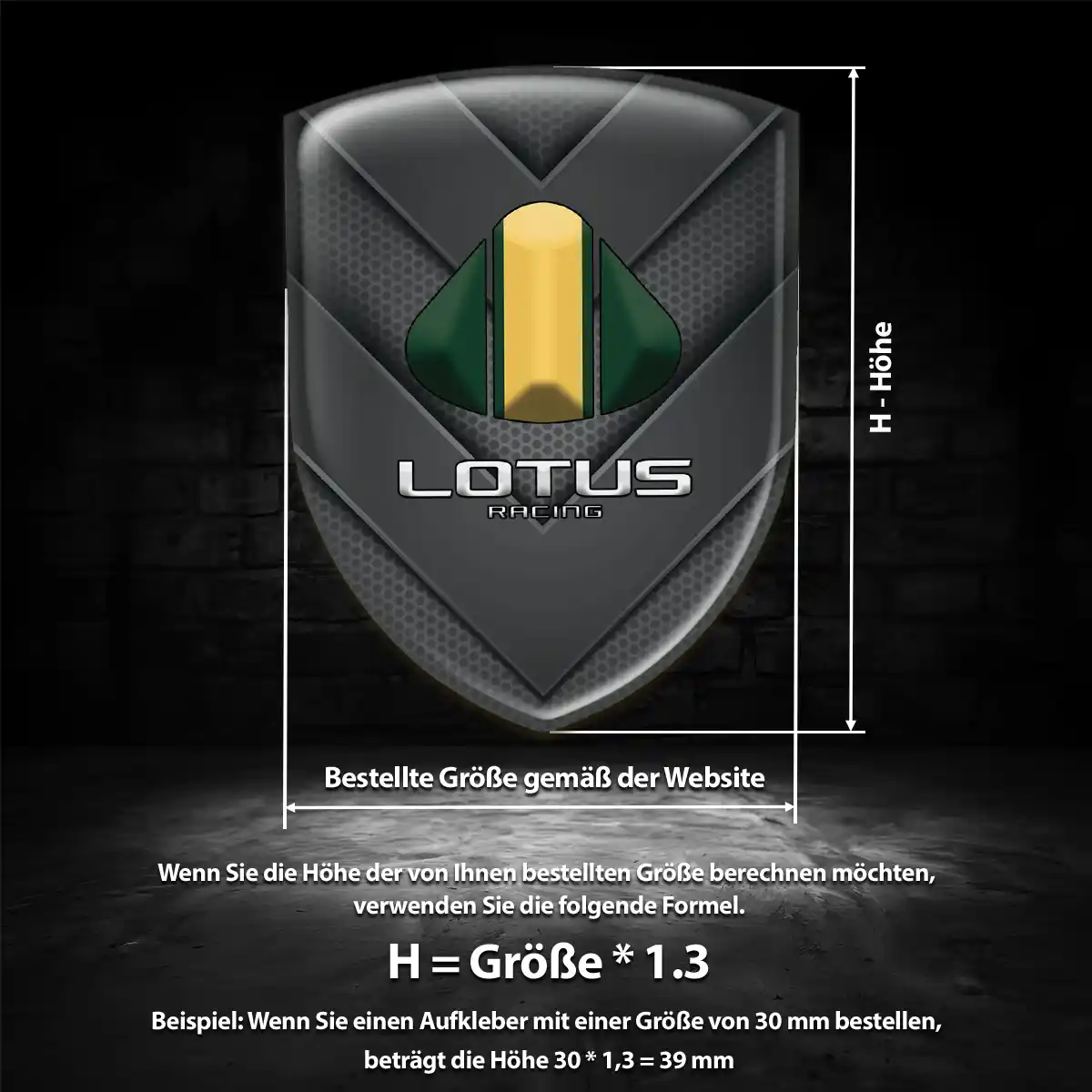Lotus Silikon Aufkleber Embleme Auto Interieurdesign