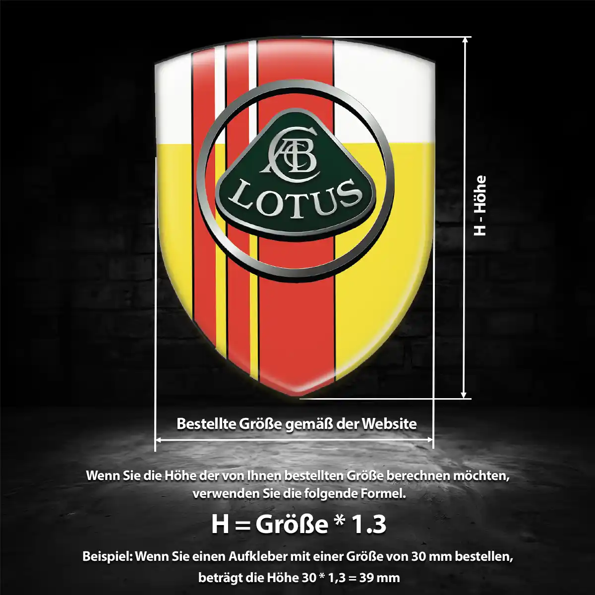 Lotus Silikon Aufkleber Embleme Auto Premiumqualität