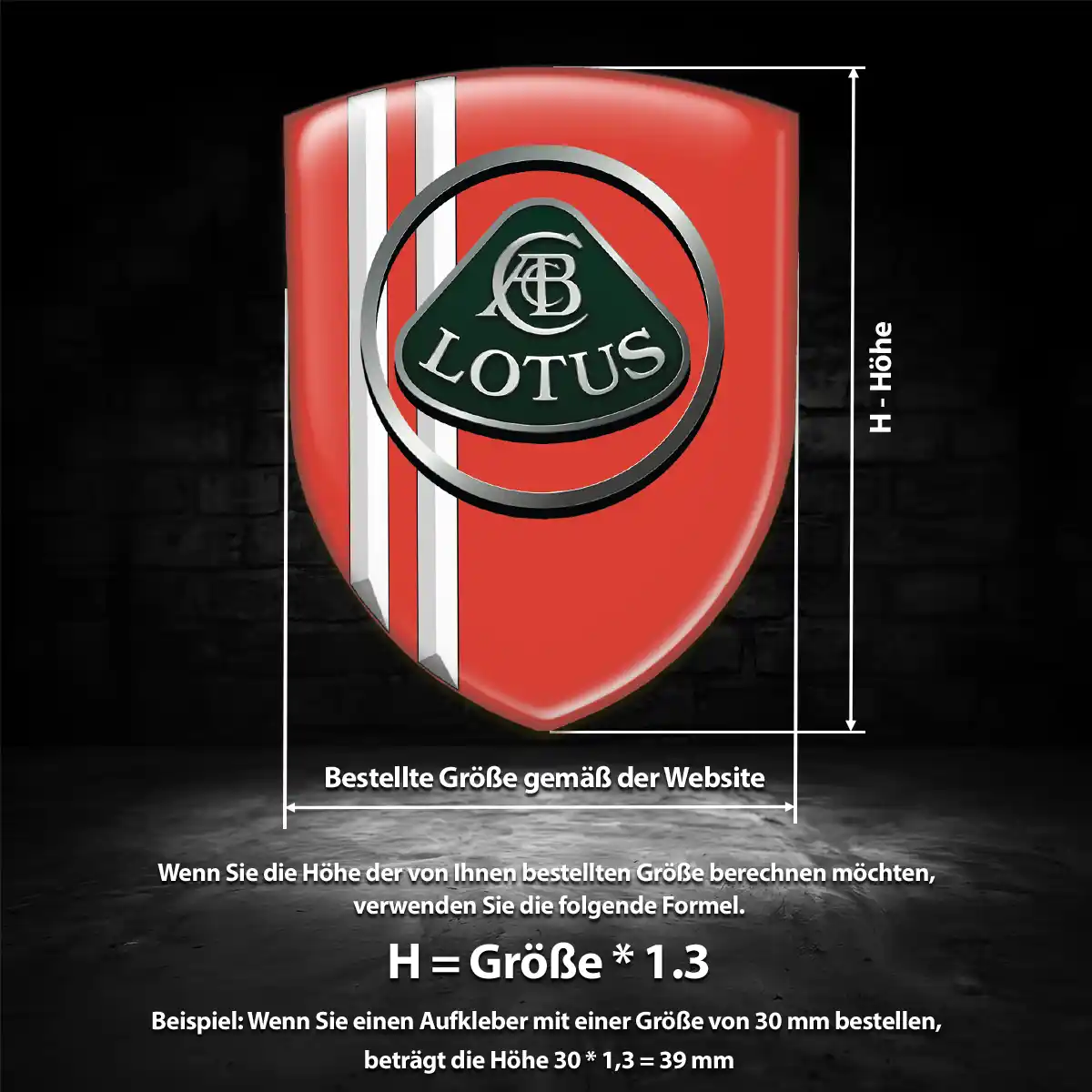 Lotus Silikon Aufkleber Embleme Auto Tuningfahrzeug