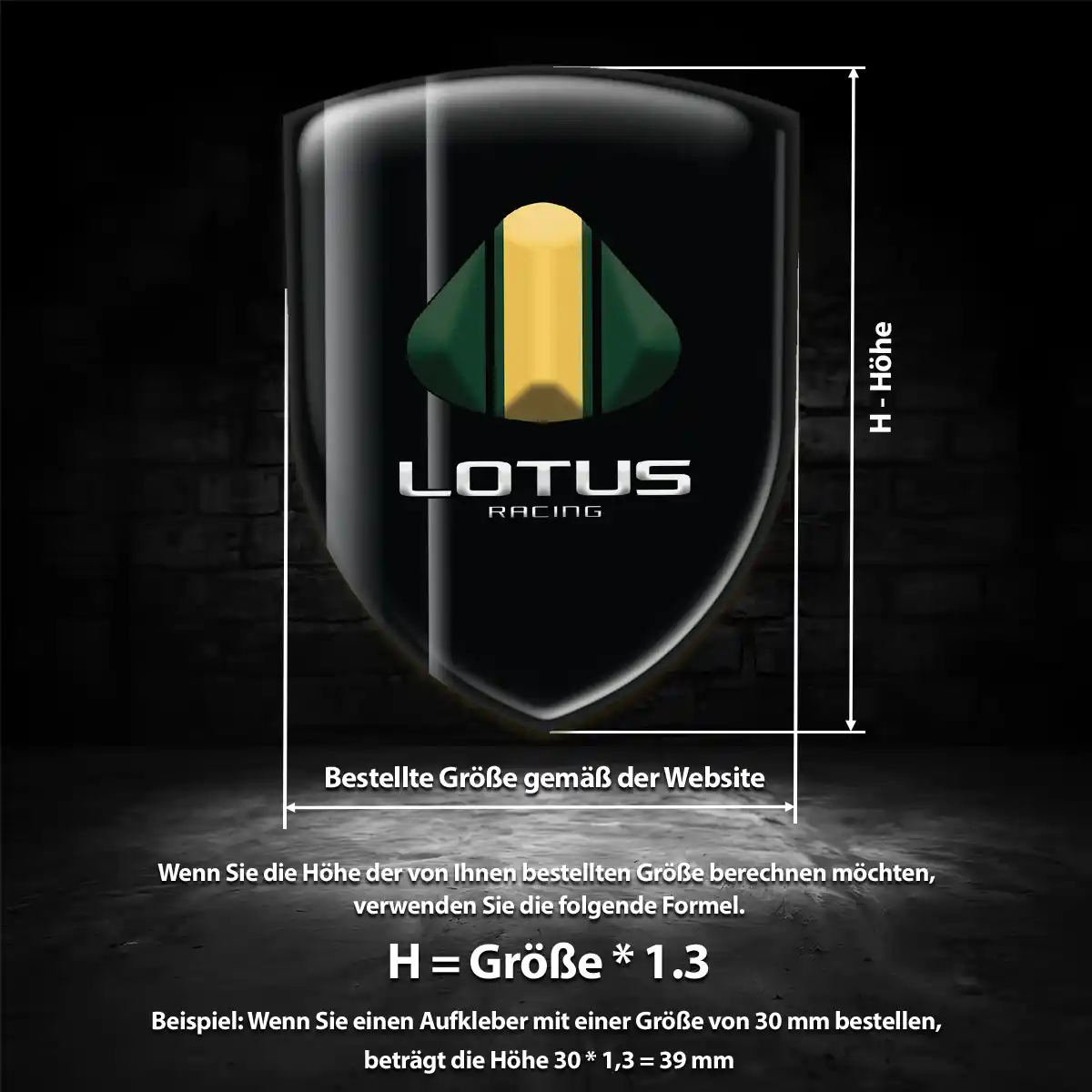 Lotus Silikon Aufkleber Embleme Edles Design