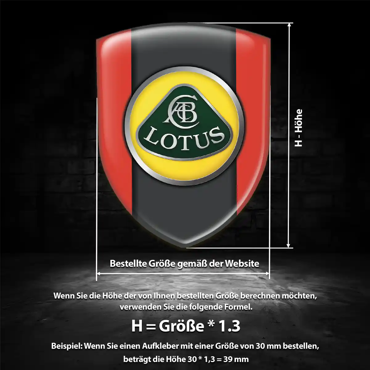 Lotus Silikon Aufkleber Embleme Exterieurdesign