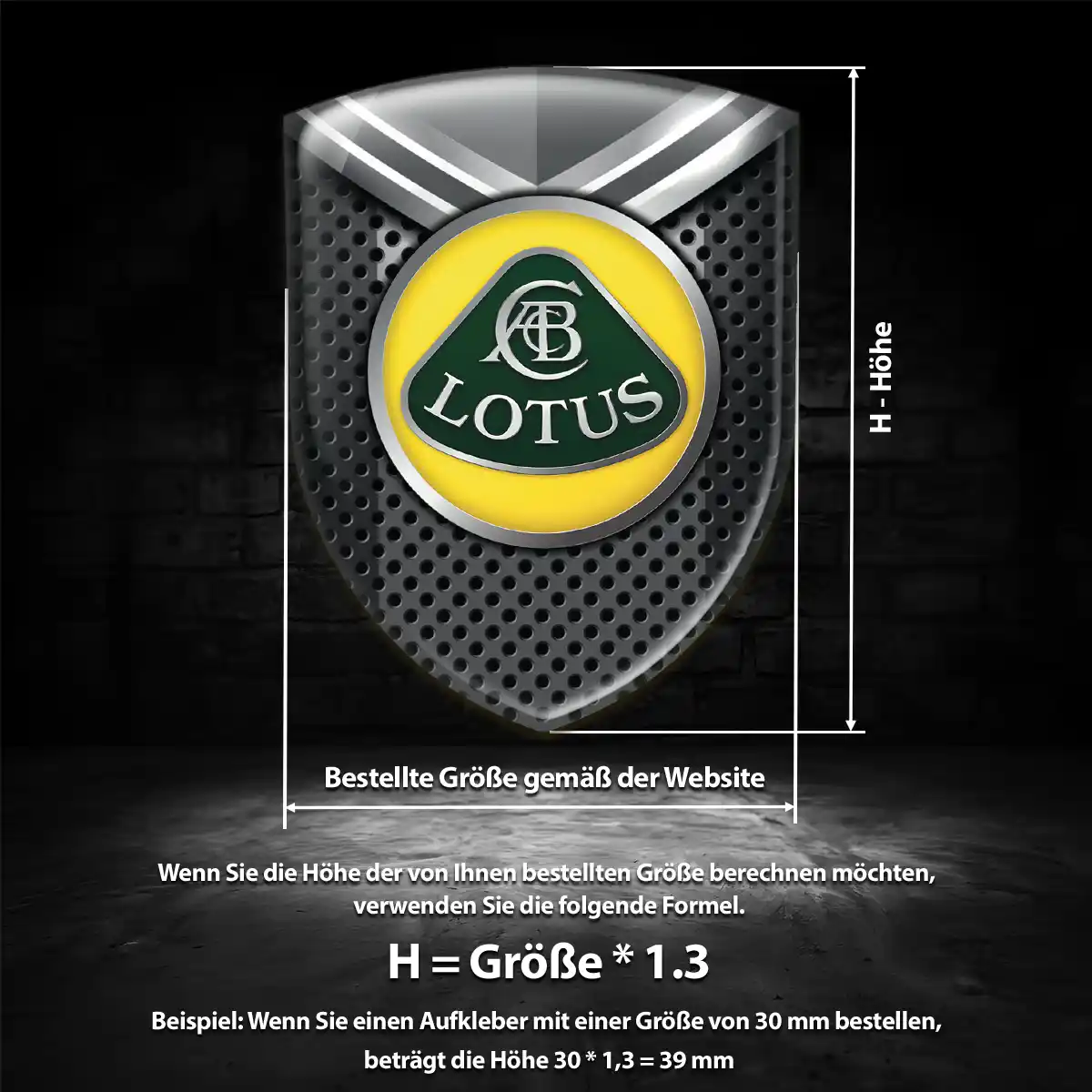 Lotus Silikon Aufkleber Embleme Luxus-Edition