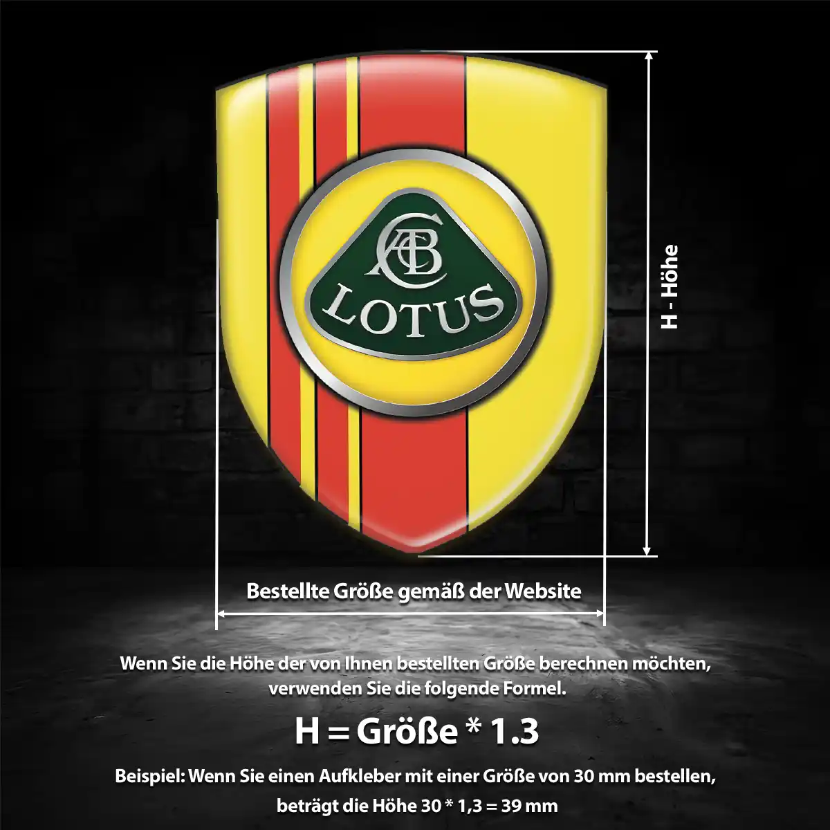 Lotus Silikon Aufkleber Embleme Markenedition