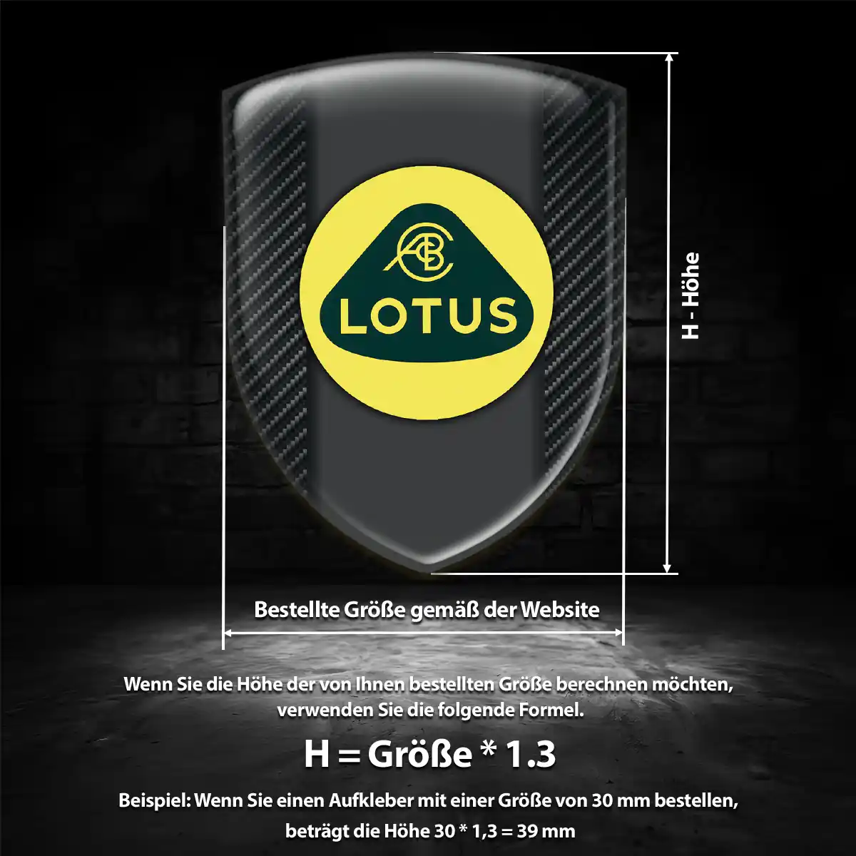 Lotus Silikon Aufkleber Erstklassige Qualität