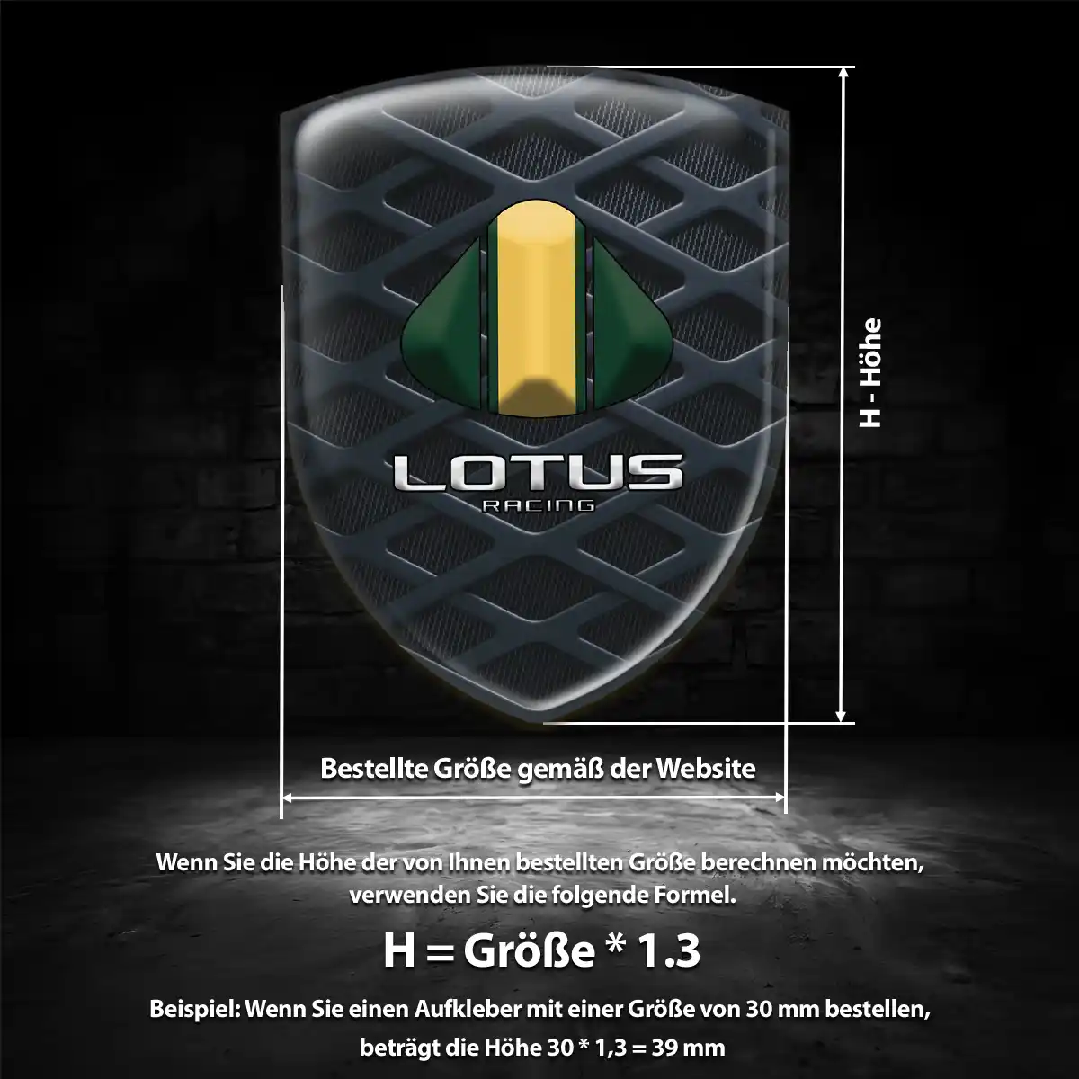 Lotus Silikon Aufkleber Hochwertiges Harz