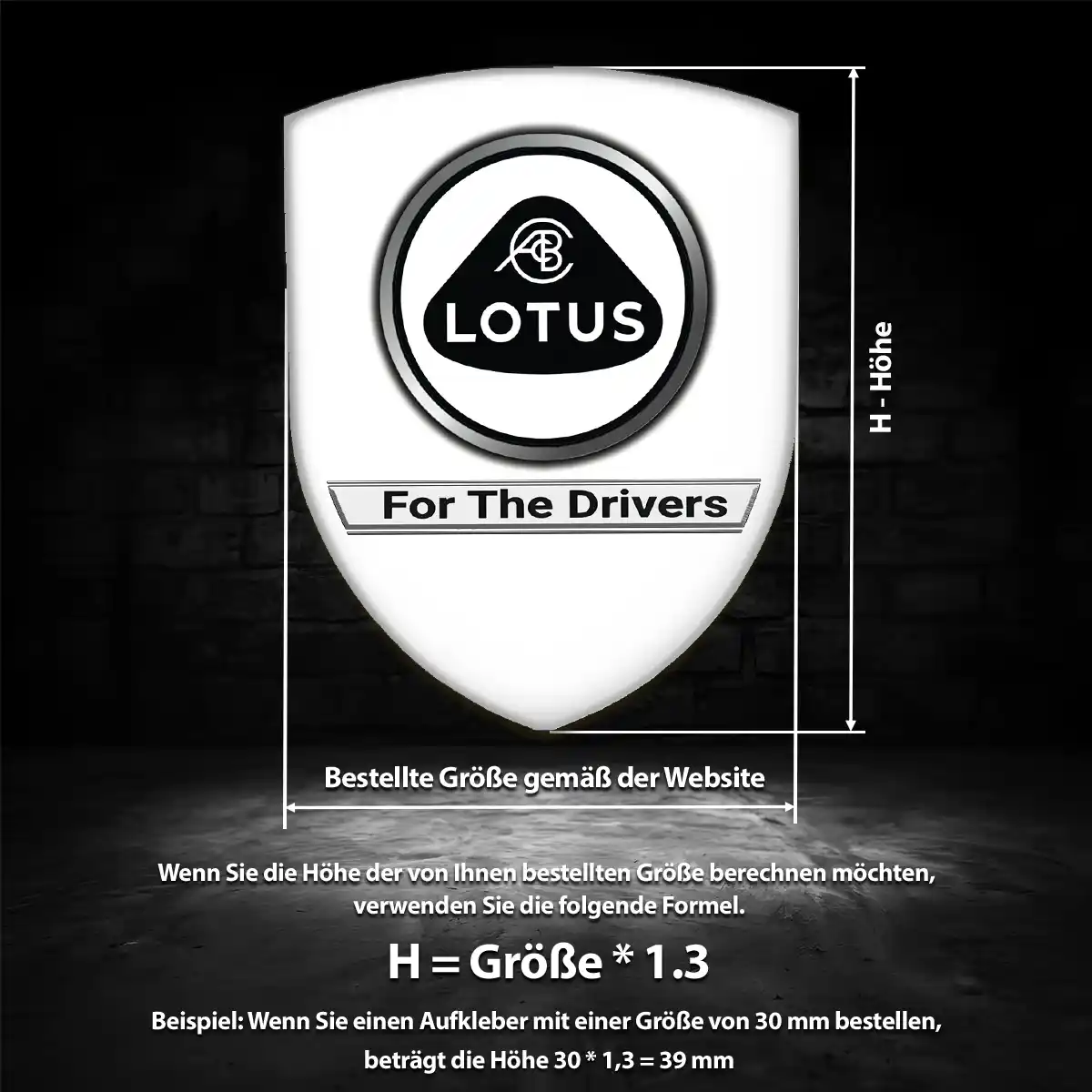 Lotus Silikon Aufkleber Limitierte Auflage