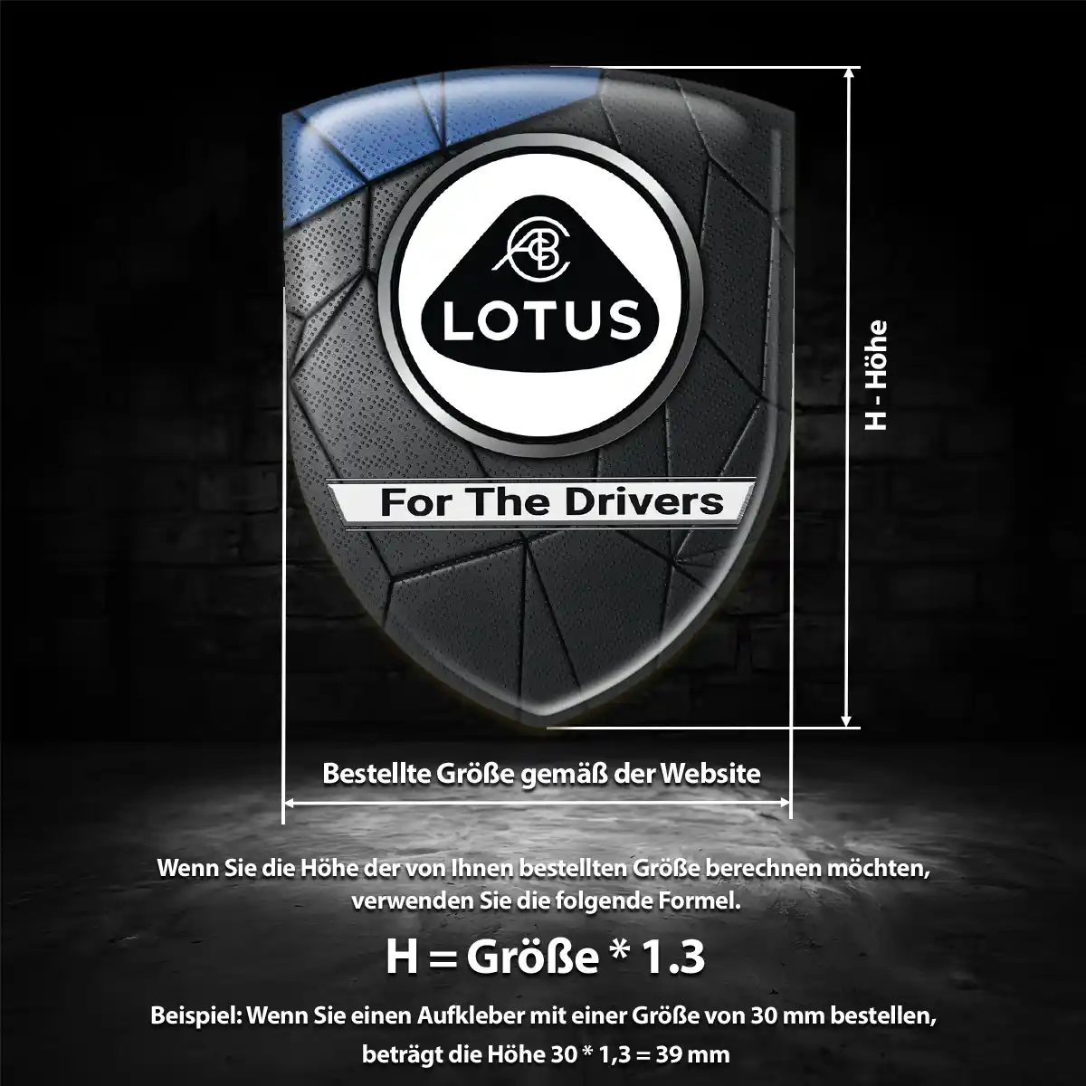 Lotus Silikon Aufkleber Luxus-Edition