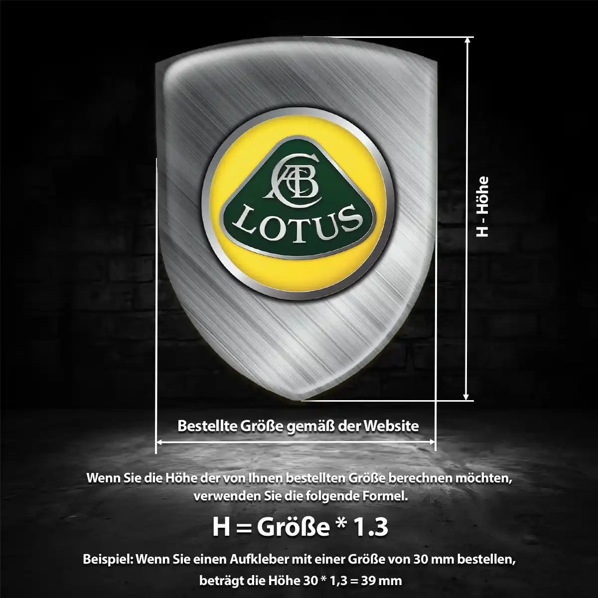 Lotus Silikon Aufkleber Markenedition
