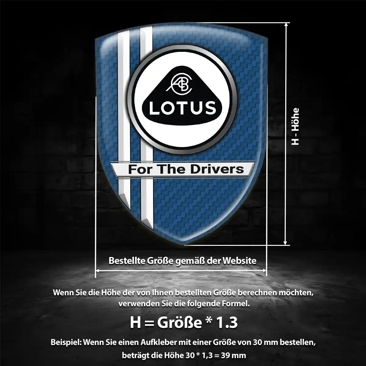 Lotus Silikon Aufkleber Premium-Edition