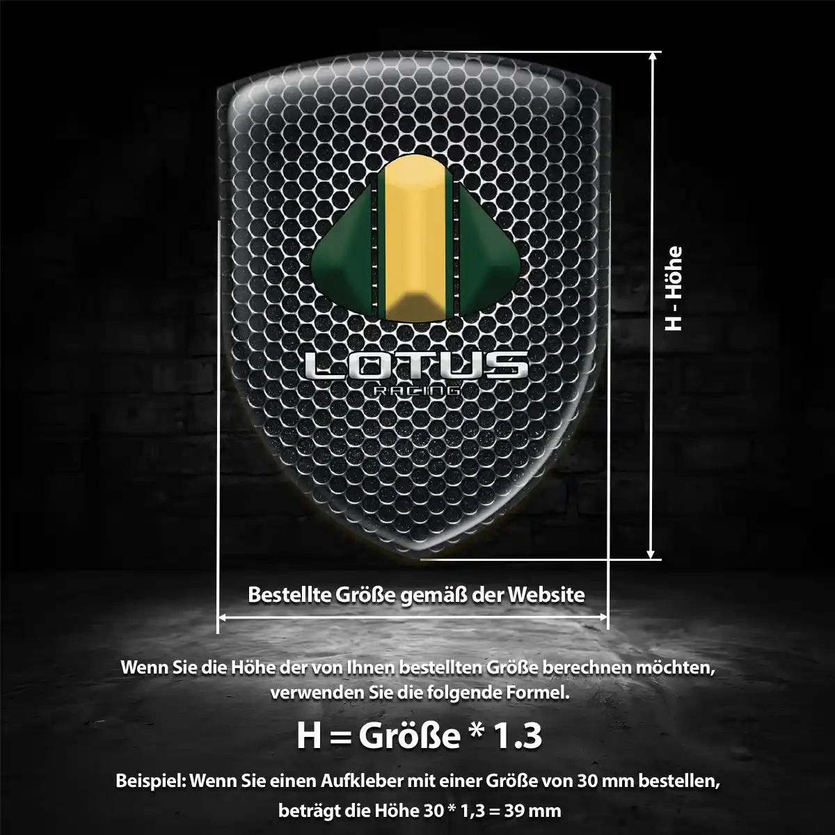Lotus Silikon Aufkleber Premiumqualität