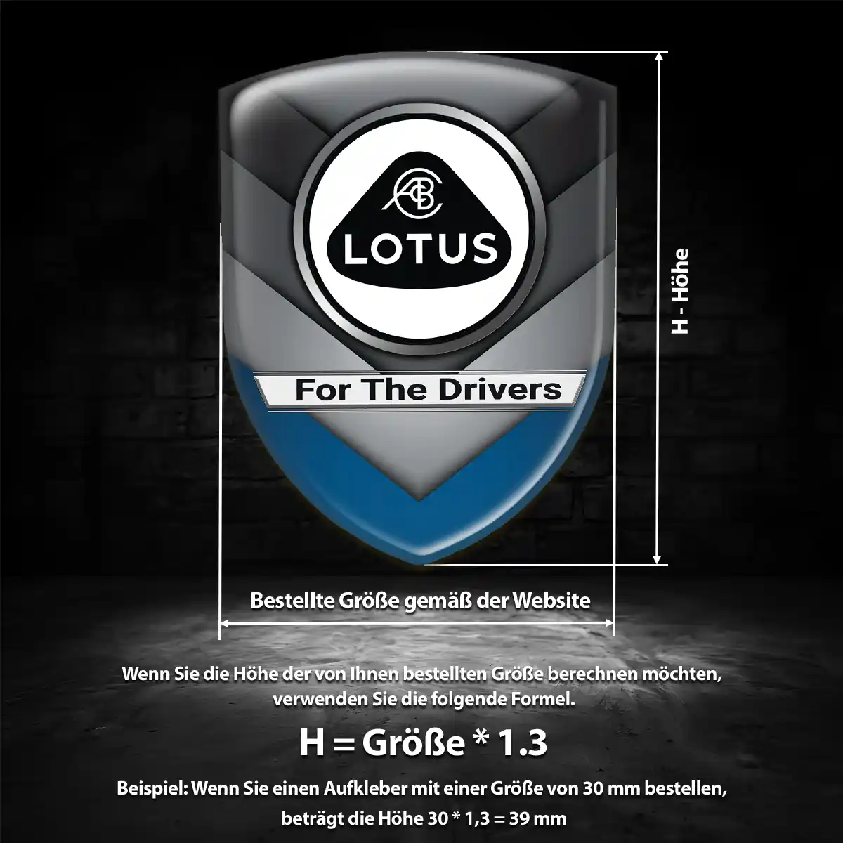 Lotus Silikon Aufkleber Wappen Anspruchsvolles Design