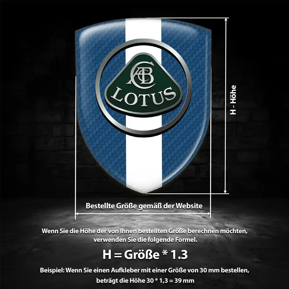 Lotus Silikon Aufkleber Wappen Auto Elegantes Design