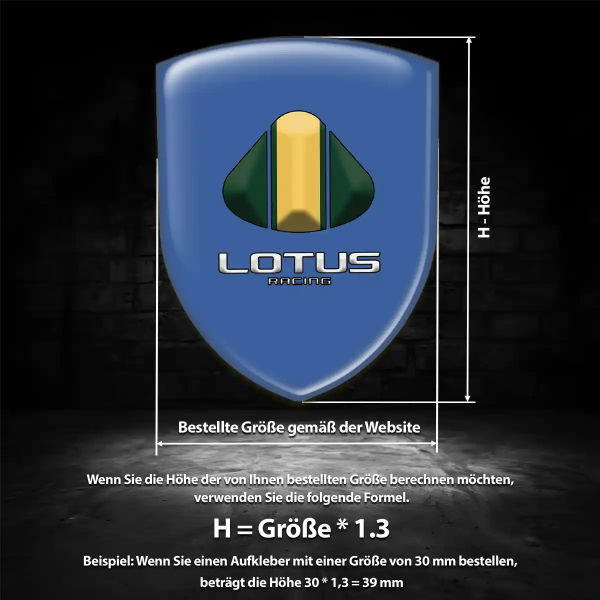 Lotus Silikon Aufkleber Wappen Auto Hochwertiges Harz