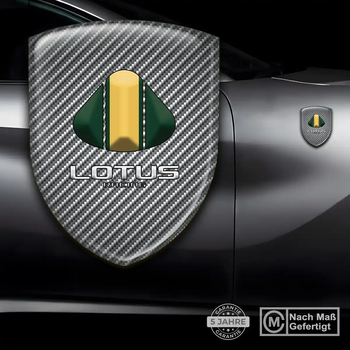 Lotus Silikon Aufkleber Wappen Auto Premium-Edition