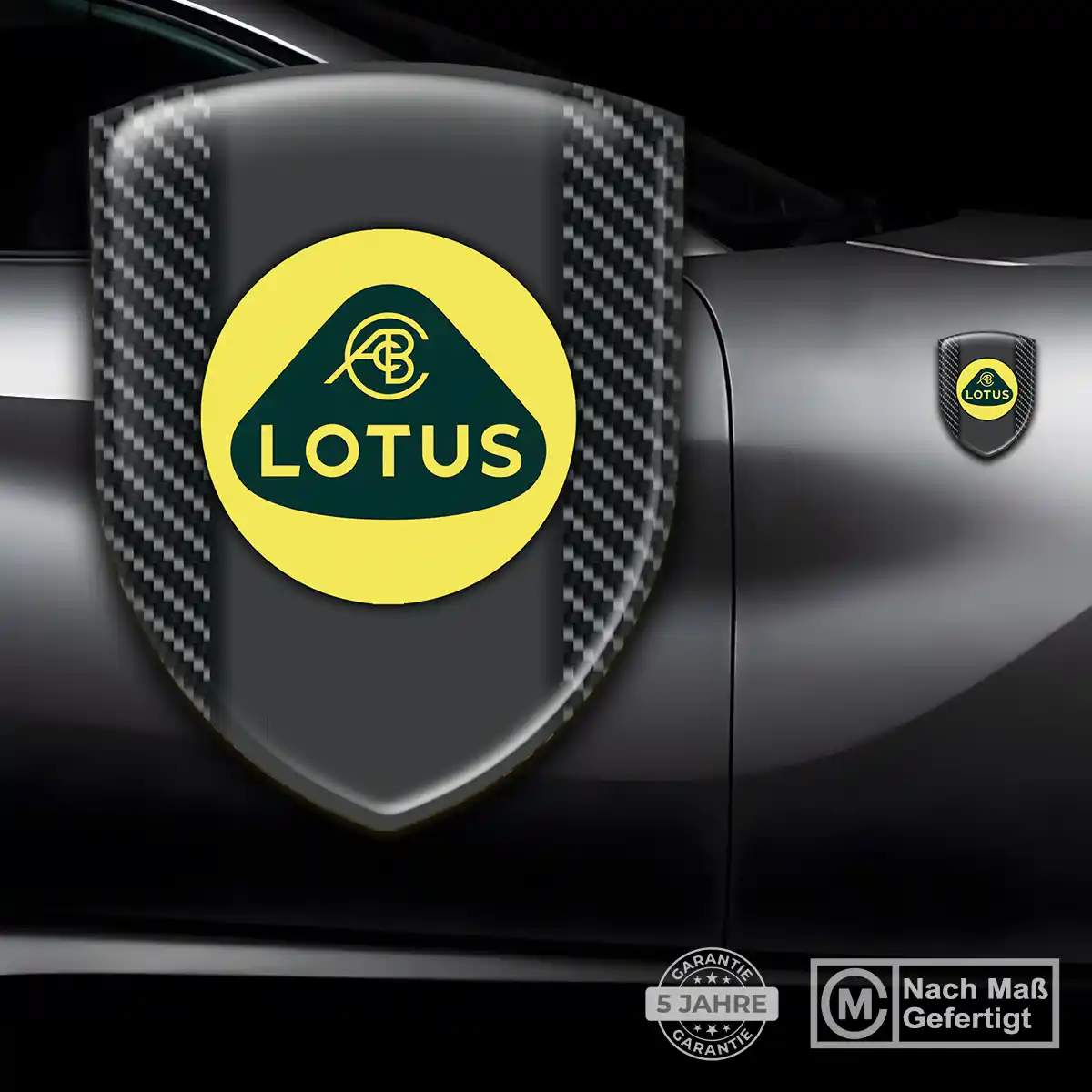 Lotus Silikon Aufkleber Wappen Auto Premiumqualität