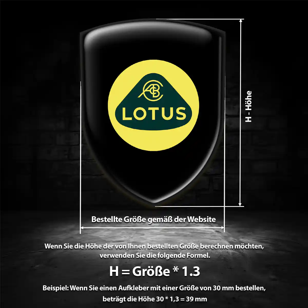 Lotus Silikon Aufkleber Wappen Auto Stilvolles Design