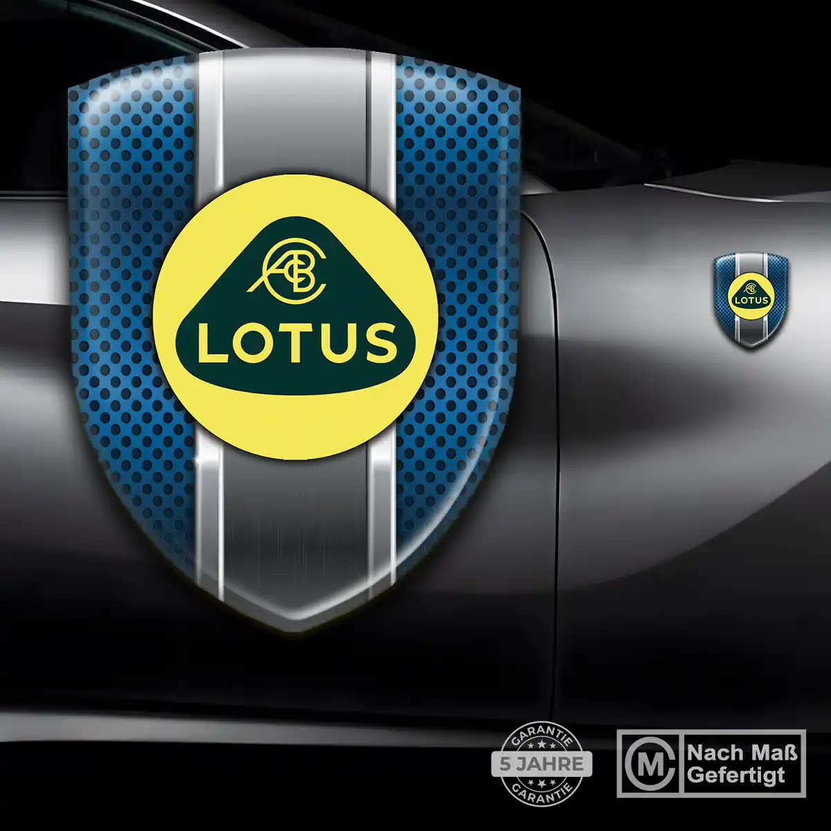 Lotus Silikon Aufkleber Wappen Edles Design
