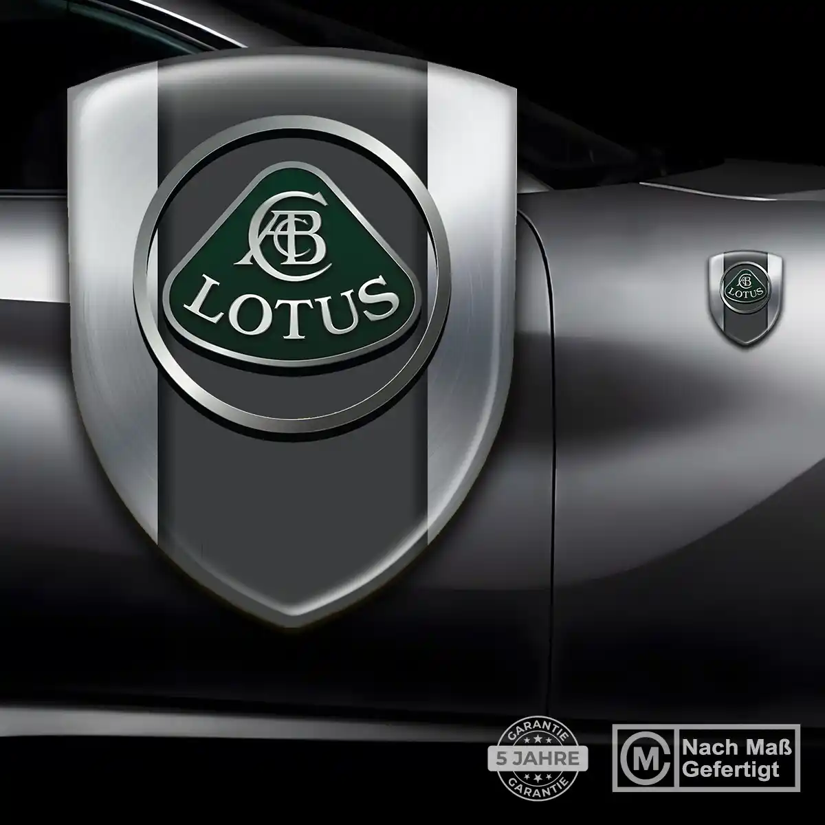 Lotus Silikon Aufkleber Wappen Elegantes Design