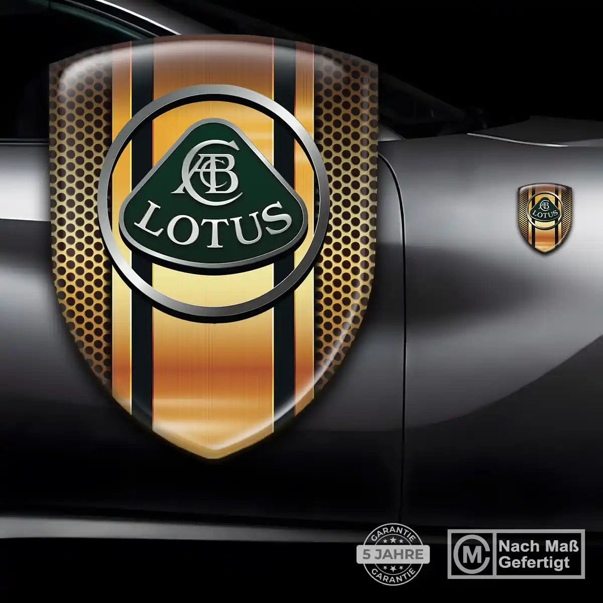 Lotus Silikon Aufkleber Wappen Hochwertiges Harz