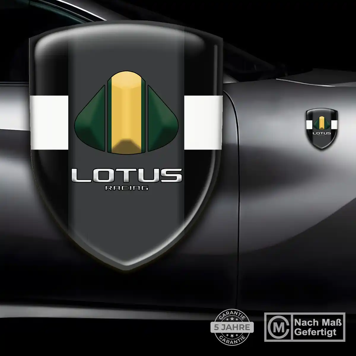 Lotus Silikon Aufkleber Wappen Premiumqualität