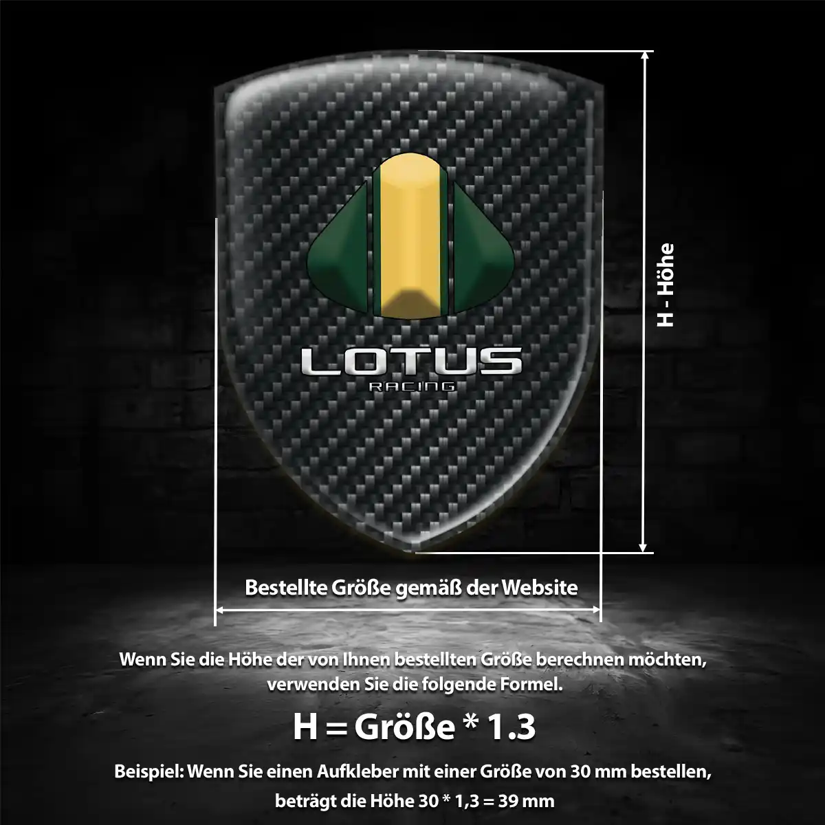 Lotus Wappen Aufkleber Anspruchsvolles Design