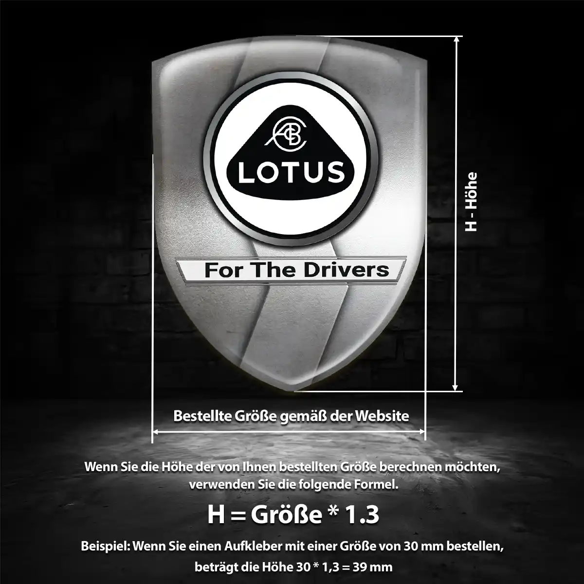 Lotus Wappen Aufkleber Ausdrucksstarkes Design