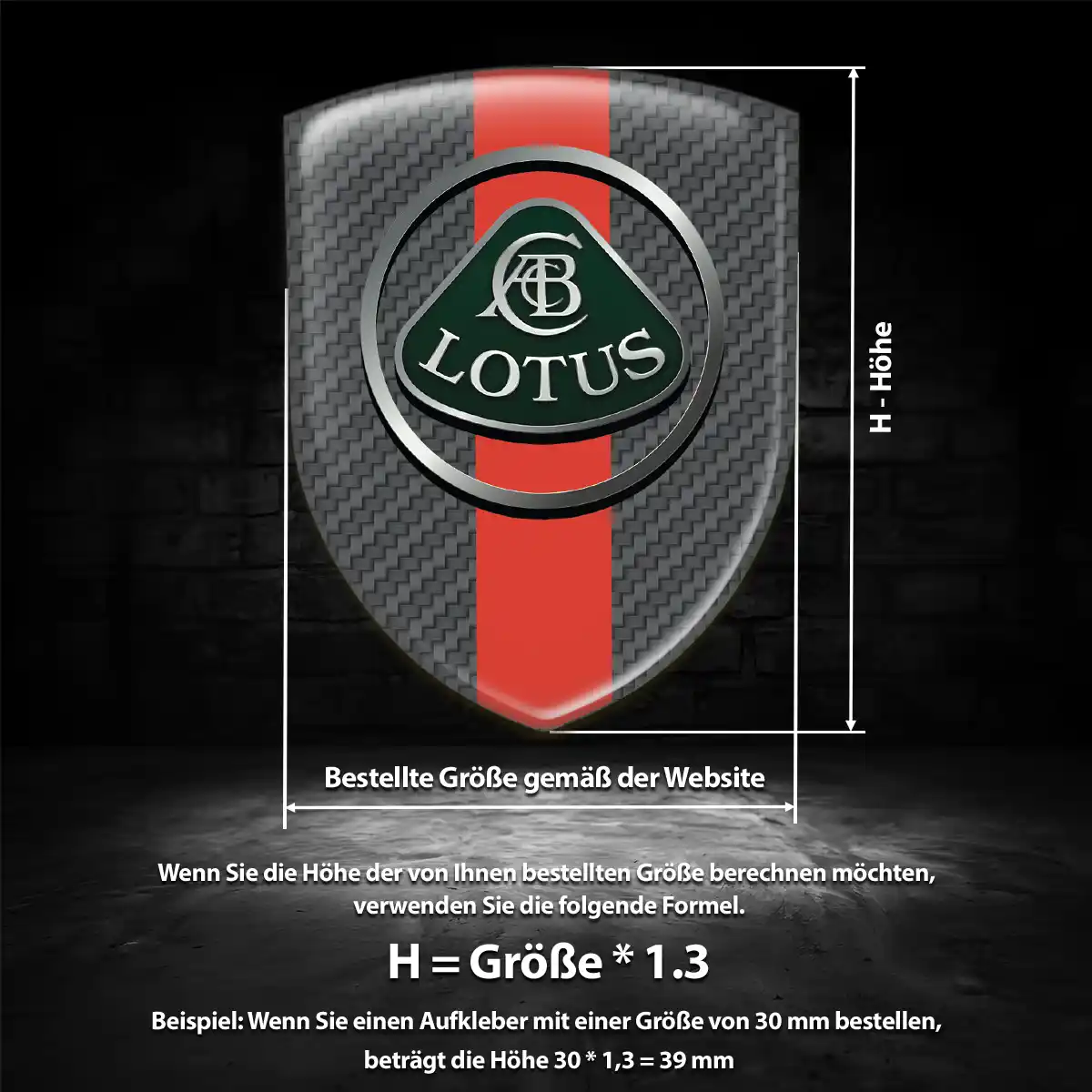 Lotus Wappen Aufkleber Auto Anspruchsvolles Design