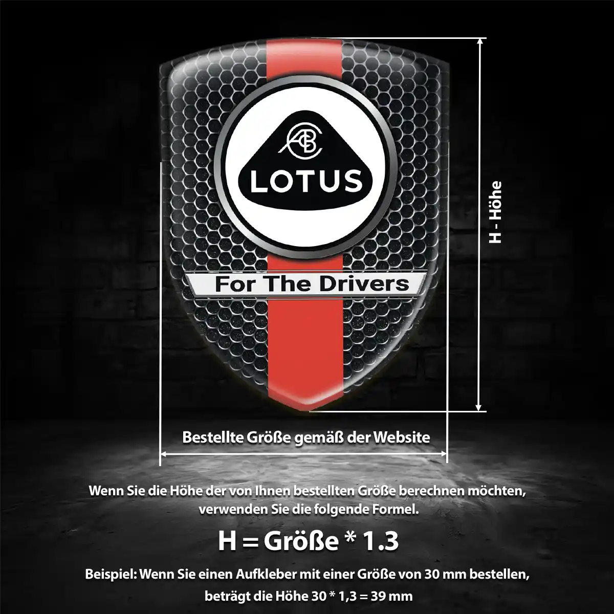 Lotus Wappen Aufkleber Auto Ausdrucksstarkes Design