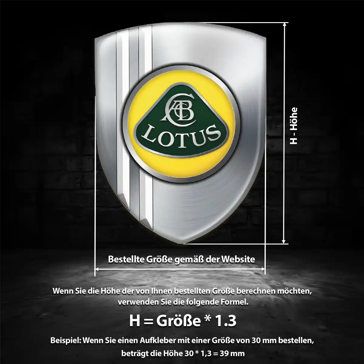Lotus Wappen Aufkleber Auto Elegantes Design