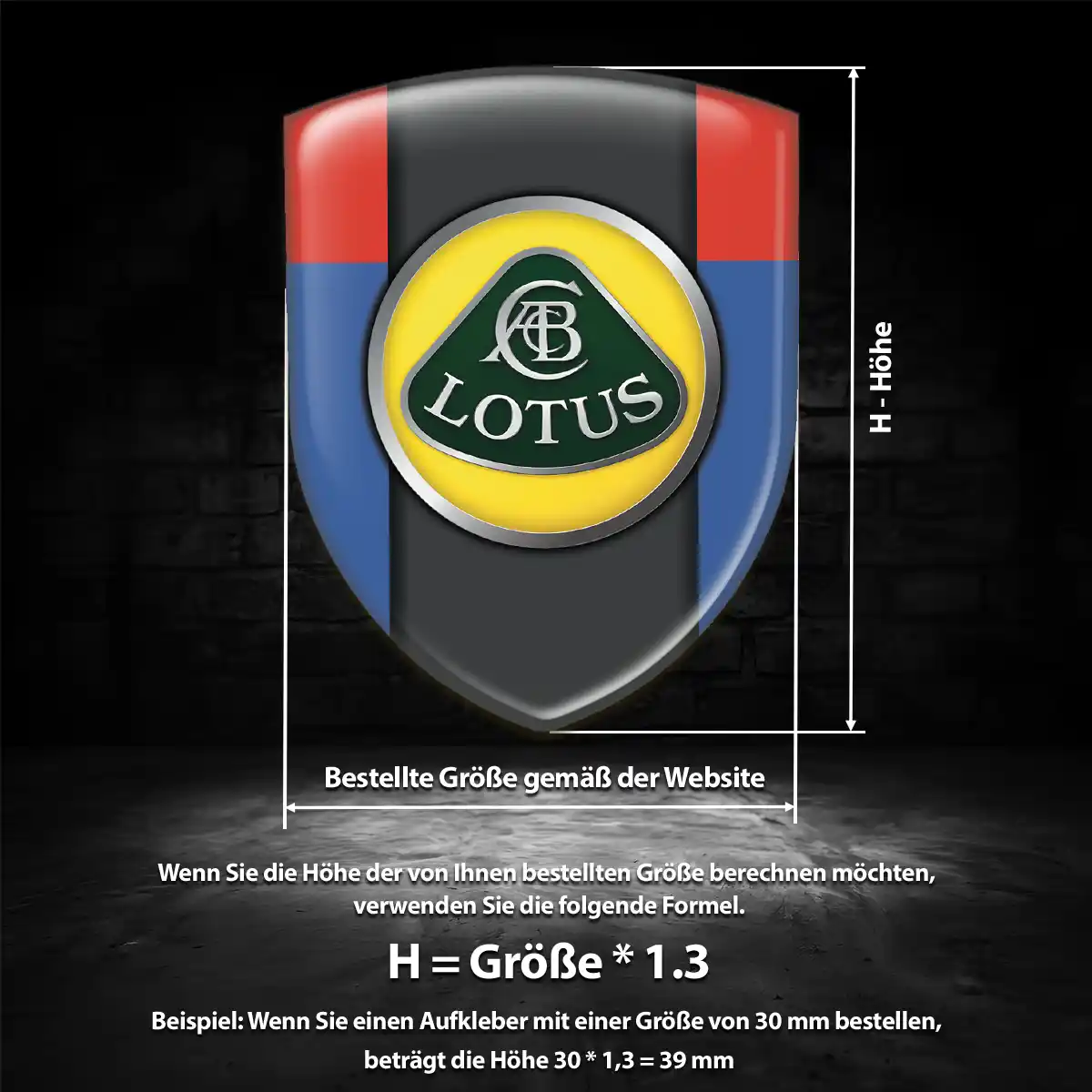 Lotus Wappen Aufkleber Auto Exterieurdesign