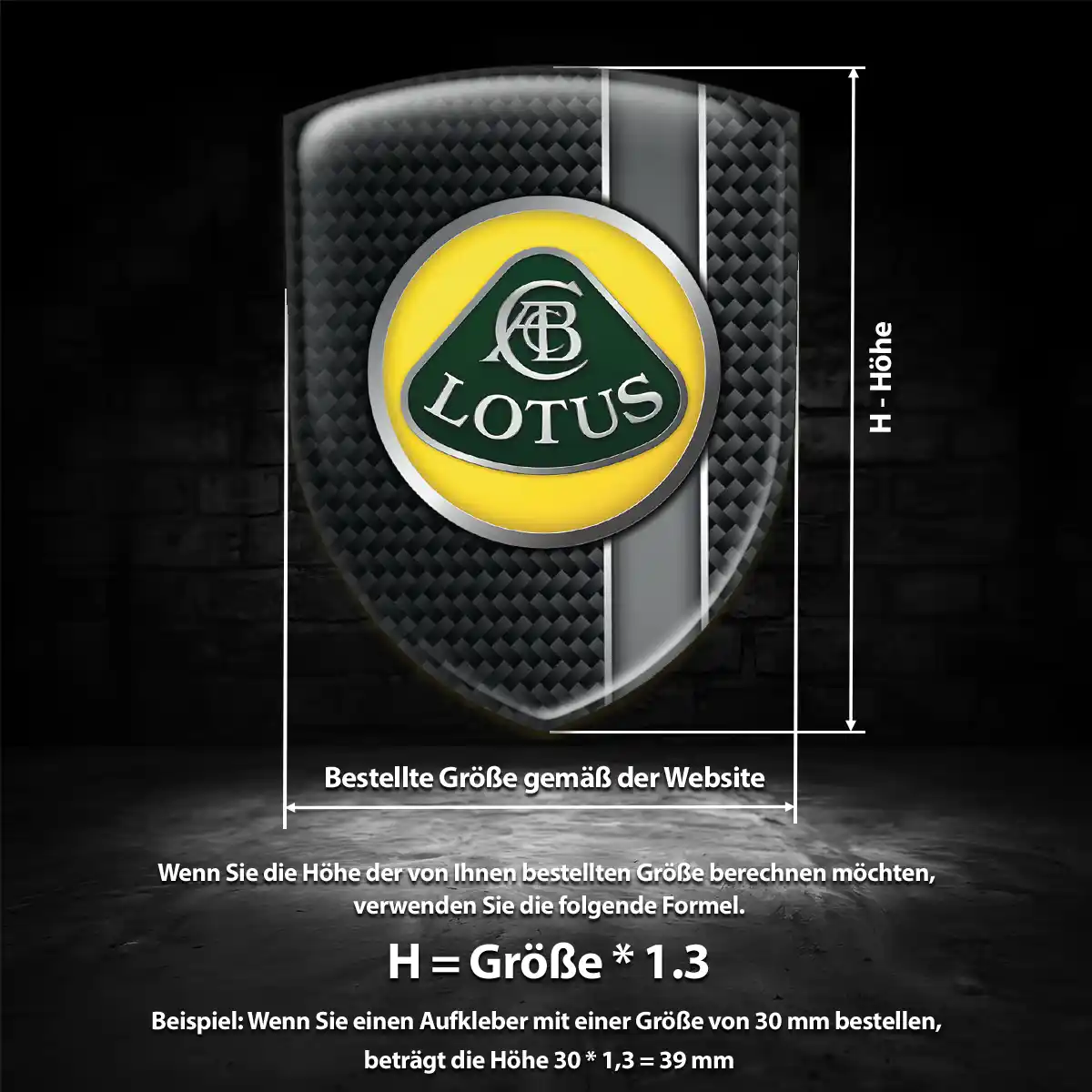 Lotus Wappen Aufkleber Auto Hohe Qualität