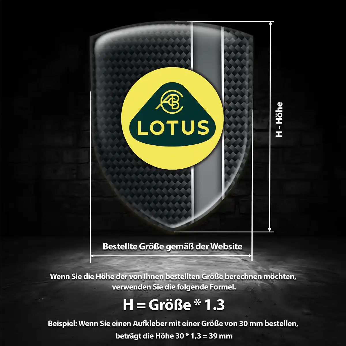 Lotus Wappen Aufkleber Auto Markenedition